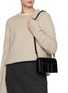 Front View - Click To Enlarge - TOTEME - Mini T-Flap Pony Hair Leather Clutch Bag