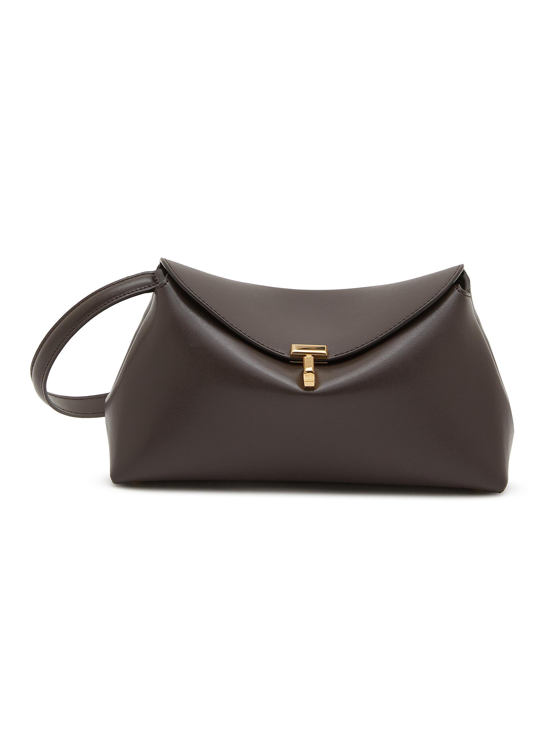 TOTEME | T-Lock Leather Clutch Bag | Women | Lane Crawford