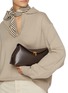 Figure View - Click To Enlarge - TOTEME - T-Lock Leather Clutch Bag