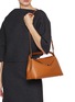 Figure View - Click To Enlarge - TOTEME - T-Lock Leather Handbag