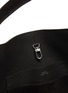 Detail View - Click To Enlarge - TOTEME - Large Belted Suede Bucket Bag