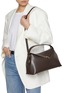 Front View - Click To Enlarge - TOTEME - T-lock Top Handle Leather Shoulder Bag