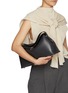 Figure View - Click To Enlarge - TOTEME - T-Lock Leather Bag