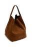 Detail View - Click To Enlarge - TOTEME - Large Belted Suede Bucket Tote Bag