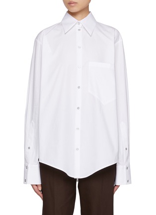 Main View - Click To Enlarge - SONIA CARRASCO - Poplin Cotton Shirt