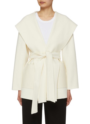 Main View - Click To Enlarge - MACKAGE - Azra Double Face Leather Pocket Hooded Trench Jacket