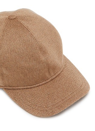 Detail View - Click To Enlarge - BORSALINO - Logo Cashmere Baseball Cap