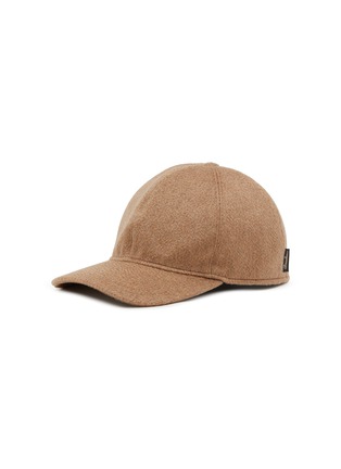 Main View - Click To Enlarge - BORSALINO - Logo Cashmere Baseball Cap