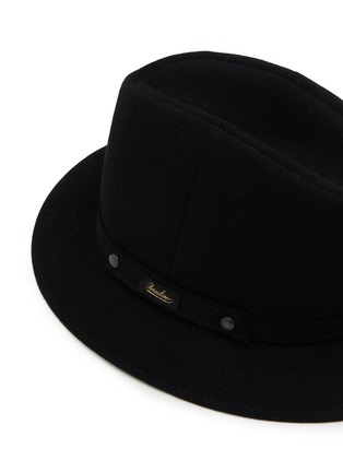 Detail View - Click To Enlarge - BORSALINO - Logo Trim Packable Felt Pocket Hat