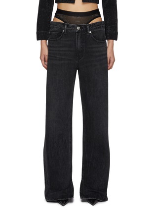 Main View - Click To Enlarge - ALEXANDERWANG - Prestyled Undie Dark Wash Jeans