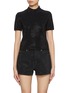 Main View - Click To Enlarge - ALEXANDERWANG - Mock Neck Hotfix T-shirt