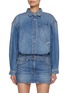 Main View - Click To Enlarge - ALEXANDERWANG - Pre-styled Medium Wash Mini Shirt Dress