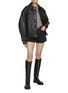 Figure View - Click To Enlarge - ALEXANDERWANG - Oversized Leather Trucker Jacket