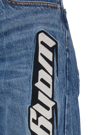  - ALEXANDERWANG - Embroidered Logo Balloon Medium Wash Jeans