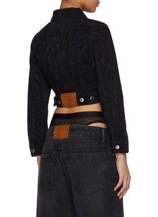 Back View - Click To Enlarge - ALEXANDERWANG - Hotfix Shrunken Cotton Trucker Jacket