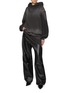 Figure View - Click To Enlarge - ALEXANDERWANG - Oversized Unisex Triple Layer Hoodie