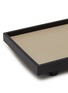 Detail View - Click To Enlarge - GIOBAGNARA - Jeremy Leather Insert Wenge Wood Tray — Stone