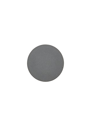 Main View - Click To Enlarge - GIOBAGNARA - Leather Tao Coaster — Graphite