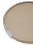 Detail View - Click To Enlarge - GIOBAGNARA - Puccini Leather Covered Round Tray — Stone