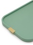 Detail View - Click To Enlarge - GIOBAGNARA - Puccini Leather Covered Rectangular Tray — Pistachio