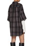 Back View - Click To Enlarge - T BY ALEXANDER WANG - Thermal Long Sleeve Cotton Flannel Shirt Dress