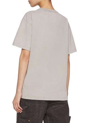 Back View - Click To Enlarge - T BY ALEXANDER WANG - Blade Logo Cotton T-shirt