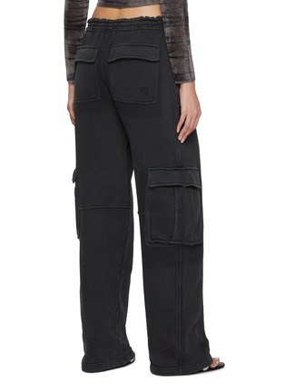 Back View - Click To Enlarge - T BY ALEXANDER WANG - Shadow Pocket Cotton Cargo Sweatpants