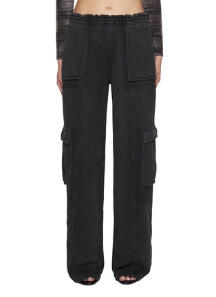 Main View - Click To Enlarge - T BY ALEXANDER WANG - Shadow Pocket Cotton Cargo Sweatpants