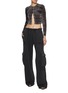 Figure View - Click To Enlarge - T BY ALEXANDER WANG - Shadow Pocket Cotton Cargo Sweatpants