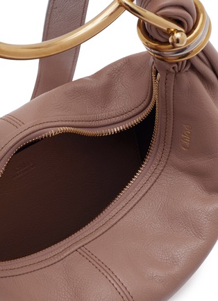 Detail View - Click To Enlarge - CHLOÉ - Small Hobo Leather Bracelet Bag