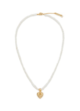 Main View - Click To Enlarge - SSIL - White Day Edition 14K Gold Plated Brass Pearl Necklace