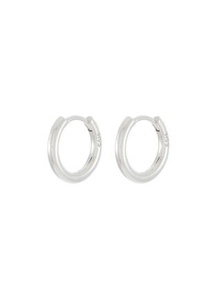 Detail View - Click To Enlarge - SSIL - Rhodium Plated Brass Signature Hoop Earrings