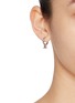 Figure View - Click To Enlarge - SSIL - Rhodium Plated Brass Signature Hoop Earrings