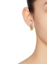 Figure View - Click To Enlarge - SSIL - 14K Gold Plated & Rhodium Brass X Link Earrings