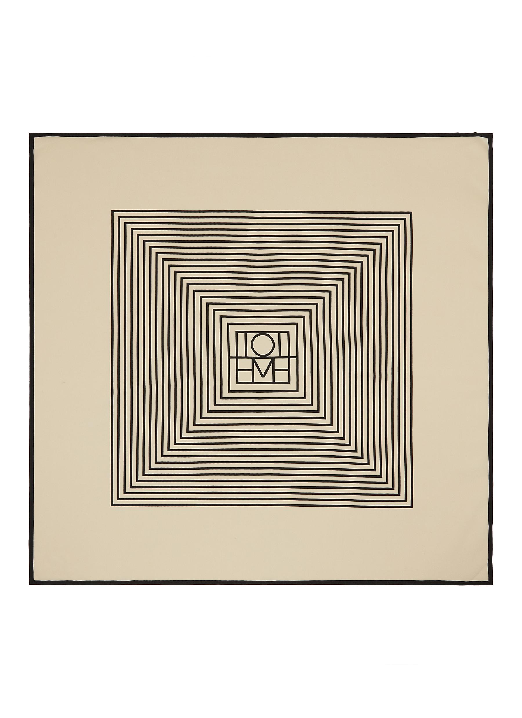 TOTEME | Centred Monogram Silk Scarf | Women | Lane Crawford TOTEME | Centred Monogram Silk Scarf | Women | Lane Crawford