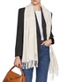 Figure View - Click To Enlarge - TOTEME - Monogram Wool Scarf