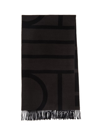 Main View - Click To Enlarge - TOTEME - Monogram Jacquard Wool Scarf