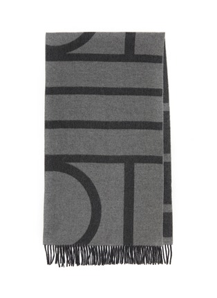 Main View - Click To Enlarge - TOTEME - Monogram Jacquard Wool Scarf