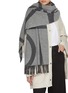 Figure View - Click To Enlarge - TOTEME - Monogram Jacquard Wool Scarf