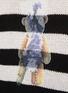  - WE11DONE - Trippy Punk Teddy Striped Cotton Blend Sweater