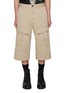 Main View - Click To Enlarge - WE11DONE - Wrinkled Multi-Pocket Cargo Shorts