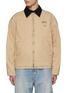 Main View - Click To Enlarge - WE11DONE - Punk Teddy Contrast Collar Cotton Jacket