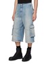 Detail View - Click To Enlarge - WE11DONE - Detachable Leg Wide Leg Cargo Jeans