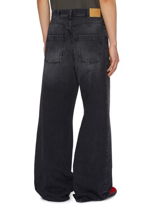 Back View - Click To Enlarge - WE11DONE - Dark Washed Wide Leg Jeans