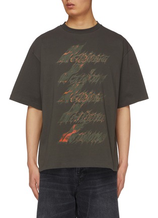 Main View - Click To Enlarge - WE11DONE - Spark Logo Cotton T-shirt