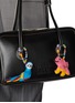 Front View - Click To Enlarge - BUNNY SHAPIRO - Animalito Parrot Bag Charm — Blue