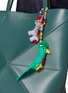 Front View - Click To Enlarge - BUNNY SHAPIRO - Animalito Parrot Bag Charm — Green