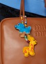 Front View - Click To Enlarge - BUNNY SHAPIRO - Animalito Dog Bag Charm — Dark Blue