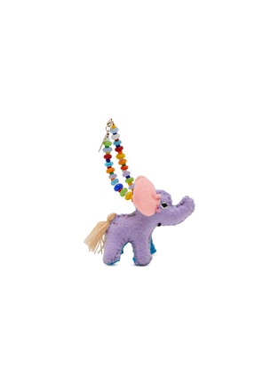 Main View - Click To Enlarge - BUNNY SHAPIRO - Animalito Elephant Bag Charm — Light Purple