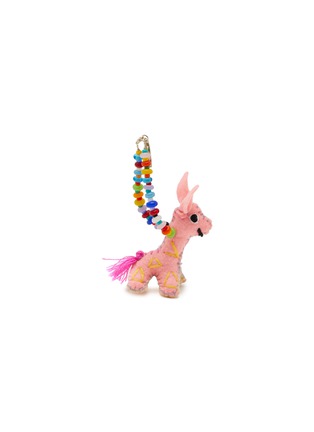 Main View - Click To Enlarge - BUNNY SHAPIRO - Animalito Giraffe Bag Charm — Light Pink